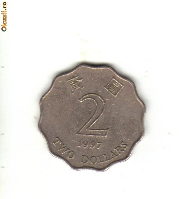 bnk mnd Hong Kong 2 dollars 1997 foto