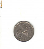 bnk mnd Singapore 20 centi 1986