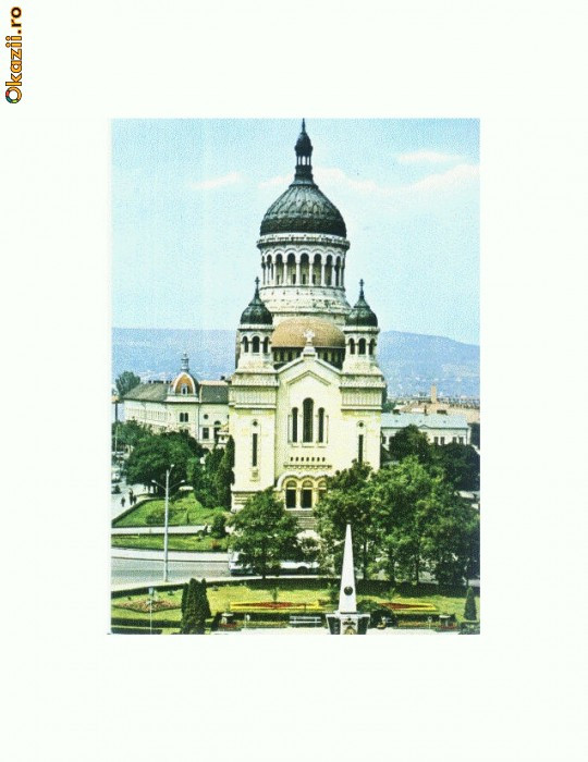 CP168-36 Cluj, Catedrala ortodoxa -circulata 1973