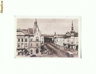 CP168-50 Vedere din str. Horea -Cluj -sepia -circulata 1957 foto