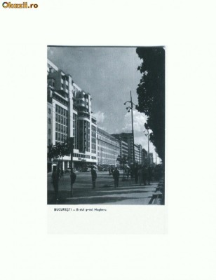CP168-95 Bucuresti -B-dul g-ral Magheru -RPR -circulata1962 foto