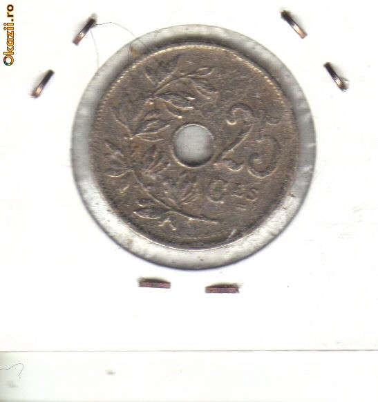 bnk mnd Belgia 25 centimes 1913