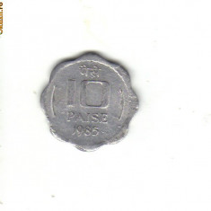 bnk mnd India 10 paise 1985