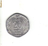 bnk mnd India 20 paise 1988 unc