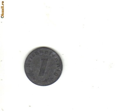 bnk mnd Germania 1 reichspfennig 1944B foto