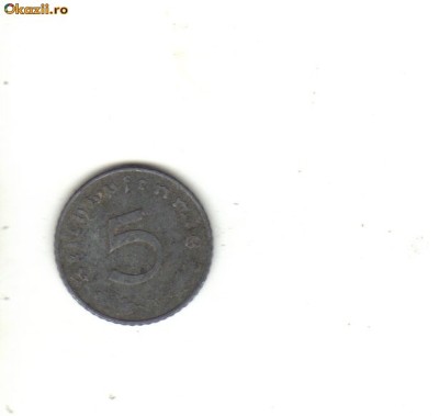 bnk mnd Germania 5 reichspfennig 1940A foto