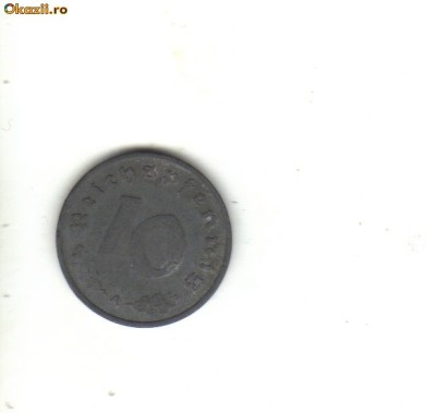 bnk mnd Germania 10 reichspfennig 1941A foto