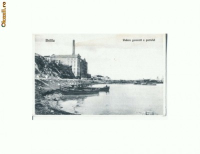 CP170-09 Braila -Vedere generala a portului -necirc, antebelica foto