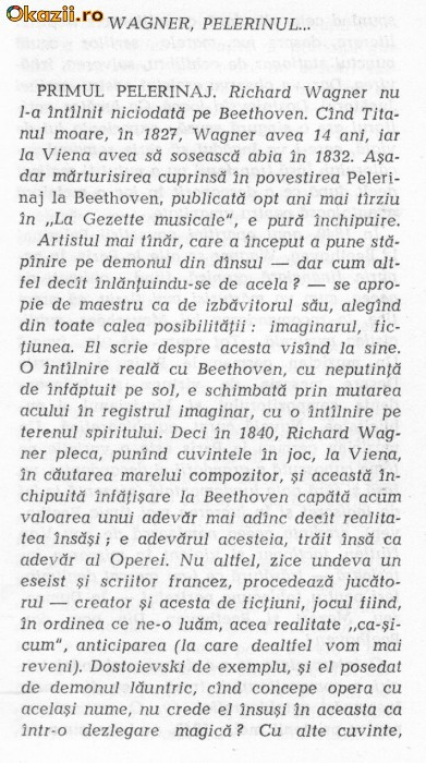 Richard Wagner - Pelerinaj la Beethoven