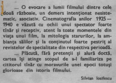 Lazar Cassavan - Mituri si legende din lumea filmului foto