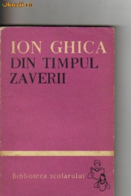 Ion Ghica - Din timpul zaverii foto