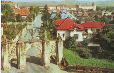 S-1874 Alba Iulia Poarta nr1 a Cetatii vedere interior Circulata foto