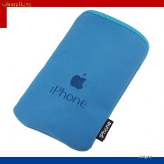 HUSA/TOC/POUCH NEOPREN iPHONE 2G 3G 3Gs - BABY BLUE foto