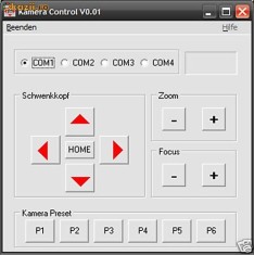 Software Camera SONY EVI D30/D31 + Cablu VISCA RS 232C foto