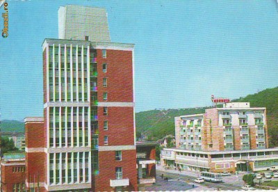 S-1161 Resita Palatul administrativ si hotelul Semenic Circulata foto