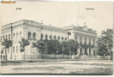 Romania 1908 ilustrata originala Arad - Liceul, proba de tipografie foto
