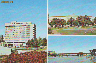 S-1932 Arad Podul Decebal Hotelul Parc Lic I Slavici Necirculata foto