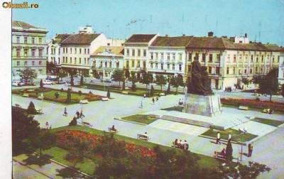 S-1967 Arad Piata Avram Iancu Circulata foto