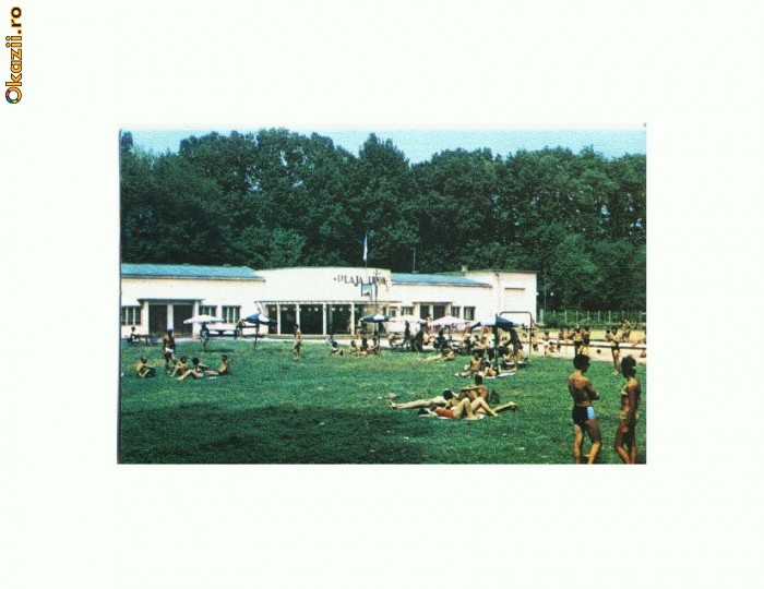 CP173-59 Baile Lipova -Strandul -circulata 1966 CP173-59 Baile Lipova -Strandul -circulata 1966