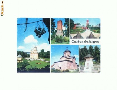 CP173-71Monumente istorice Curtea de Arges -circulata1977 foto