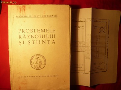 Problemele Razboiului si Stiinta - Acad. de St. - 1943 foto