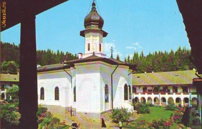 S1782 Agapia secolul XVII Vedere Necirculata foto