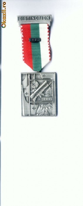Medalie de tir-47-Distinction 1991 -P.Kramer -Neuchatel