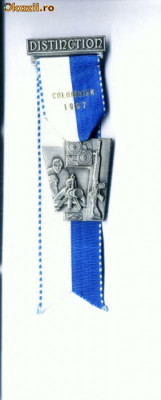 Medalie de tir-54 Distinction Colombier 1997-P.Kramer Neuchatel foto