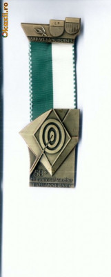 Medalie de tir-80 LAUSANNE 1989 - Huguenin Le Locle foto