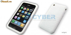 HUSA SILICON iPHONE 3G 3Gs - WHITE - CEA MAI REZISTENTA HUSA - PROTECTIE MAXIMA PENTRU iPHONE - HUSA iPHONE - DOAR 16.99 LEI foto