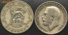 Anglia SIX PENCE 1922 (1) argint,Georgius V. foto