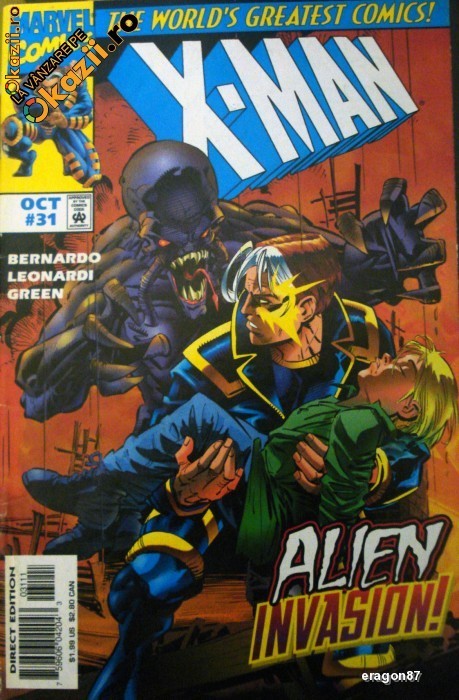 X-Man #31 X-Men . Marvel Comics foto mare X-Man #31 X-Men . Marvel Comics foto mare