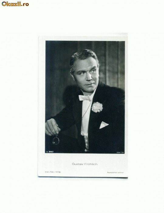 N FOTO 95 Gustav Frohlich-(actor) -Adler-Film-necirculata