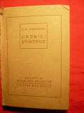 GG LONGINESCU - CRONICI STIINTIFICE - cca.1922