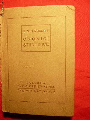 GG LONGINESCU - CRONICI STIINTIFICE - cca.1922 foto