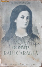 Petru Manoliu , Domnita Ralu Caragea , interbelica foto