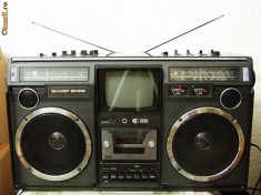 RadioCasetofon SHARP 5P - 37G vintage BOOMBOX AKAI DENON SONY foto