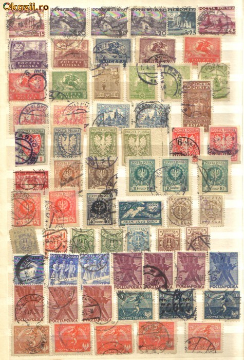 ***Timbre vechi - POLONIA - 65 bucati (obl.)***(4) ***Timbre vechi - POLONIA - 65 bucati (obl.)***(4)