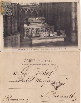 Lot 7 carti postale-Mormintele regilor Frantei -casa regala-clasica foto