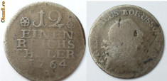 Prusia 1/12 thaler 1764 A foto