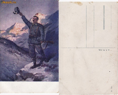 Ilustrata-tema militara WWI foto