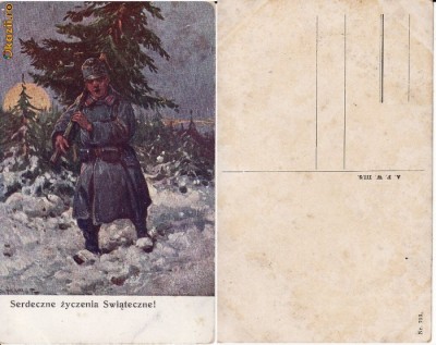 Ilustrata-tema militara WWI foto