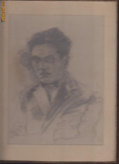 Portretul unui barbat (desen semnat,Bucuresti -1918) foto