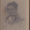 Portretul unui barbat (desen semnat,Bucuresti -1918)