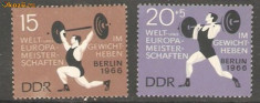 Germania 1966 - SPORT OLIMPIC HALTERE, serie nestampilata, DB13 foto