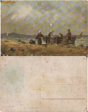 Olanda -Tipuri,meserii-Pescuit,pescari, Necirculata, Printata