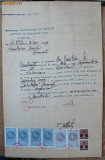 Certificat Ministerul Instructiunii si Cultelor , 1933 , fiscale