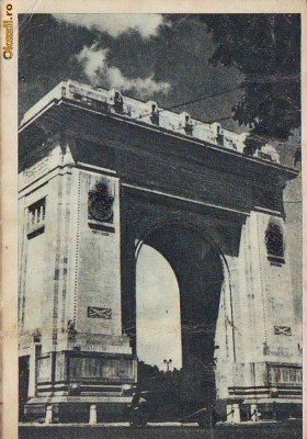 6666 Rep Pop Romana Bucuresti Arcul de Triumf Circulata foto