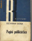 Octavian Goga - Pagini publicistice