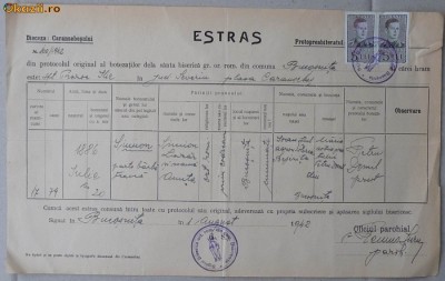 Dieceza Caransebesului , Bucosnita , biserica greco ortodoxa romana , 1942 foto